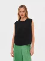 Рубашка с коротким рукавом из 100% льна United Colors of Benetton для женщин 23P-5BMLDQ03E-100-S