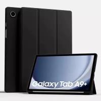 Чехол для планшета Samsung Galaxy Tab A9 Plus 11 дюймов (SM-X210/X216), из мягкого силикона, трансформируется в подставку (черный)