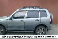 Дефлекторы (ветровики) боковых окон Chevrolet Niva(Niva Travel) на двери автомобиля 6 шт