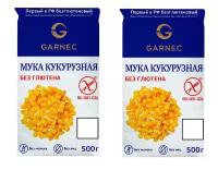 GARNEC Гарнец мука Кукурузная без глютена 500 г., 2 упаковки