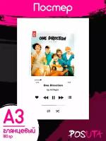 Постер Spotify One Direction картины интерьерные