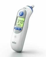 Ушной термометр с подогревом наконечника Braun ThermoScan7+ IRT6525, белый