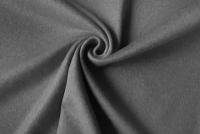 Ткань двухслойный двусторонний кашемир серого цвета с ворсом