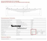 ЧМЗ 131290210011 131-2902100-11_лист рессоры коренной! задн. №1 65/35х9/1,5 L=1513 ЗиЛ