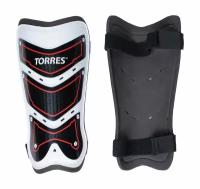 Щитки TORRES Training FS1505L-RD, р. L, без голеностопа, две заст. на лип, черно-бело-красный