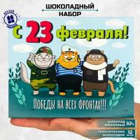 Подарочный сладкий набор с 23 февраля победы на всех фронтах подарок любимому мужу папе сыну дедушке другу коллеге