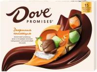 Dove ассорти Promises Десертная коллекция с безе, грушевыми кусочками и миндально-апельсиновым грильяжем с волнующими посланиями