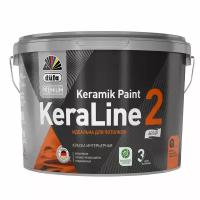 Краска для потолков Dufa Premium KeraLine Keramik Paint 2 глубокоматовая белая база 1 9 л