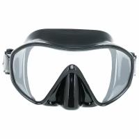 Маска Marlin Frameless SCUBA подводная (безрамочная, моностекольная, чёрная)