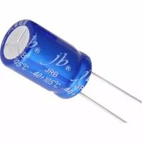 JB Capacitors, 10мкФ, 50В, 105C, 5x11мм, Конденсатор электролитический JRB1H100M02000500110000B-48