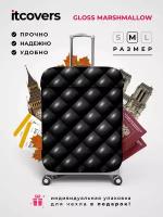 Чехол для чемодана itcovers, 80 л, размер M, черный, серый