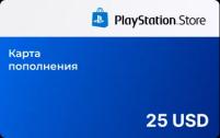 Подарочная карта Sony PlayStation Store 25 USD USA США/ Пополнение счета, цифровой код