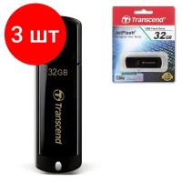 Флеш-диск 32 GB, TRANSCEND Jet Flash 350, USB 2.0, черный, TS32GJF350