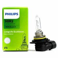 Лампа автомобильная галогенная Philips LongLife EcoVision 9012LLC1 HIR2 12V 55W PX22d 3100K 1 шт