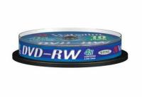 Диск Verbatim DVD-RW 4.7Gb 4x Cake Box (10шт) (43552)