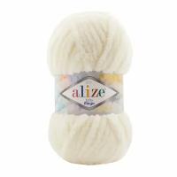 Пряжа для вязания ALIZE 'Softy Mega', 100г, 70м (100% микрополиэстер) (62 кремовый), 5 мотков