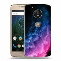 Дизайнерский силиконовый чехол для Моторола Мото Ж5с / Motorola Moto G5s Космос