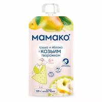 Пюре из груш и яблок с козьим творогом MAMAKO, 120 г