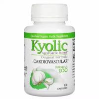 Kyolic, Aged Garlic Extract, выдержанный чесночный экстракт, для сердечно-сосудистой системы, оригинальный состав, 100 капсул