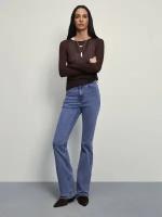 Zarina Джинсы boot cut, цвет Голубой индиго, размер M (RU 46), 4123450750-102