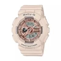 Наручные часы CASIO Baby-G BA-110CP-4A, бежевый, розовый