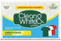 Мыло хозяйственное Clean & White by Duru Универсальное, 2 упаковки по 4 шт. 120 г