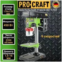 Вертикально-сверлильный станок ProCraft BD1750