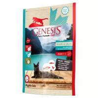 Сухой корм для кошек Genesis My Blue Lake Hair Skin беззерновой, для здоровья кожи и блеска шерсти, с лососем, курицей и форелью