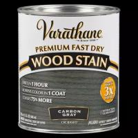 Varathane Premium Fast Dry Wood Stain тонирующее прозрачное масло для дерева (угольный серый, 0,946 л)