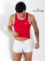 Мужская майка белая сетчатая Clever JOY TANK-TOP 096501