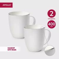Кружка фарфоровая, набор чашек для чая и кофе APOLLO 