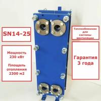 Пластинчатый разборный теплообменник SN14-25 для системы вентиляции (Мощность 230кВт)