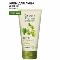 Дневной крем для лица GREEN MAMA уссурийский хмель и витамин Е 100 мл