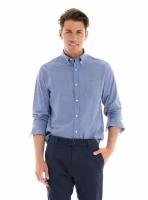 Мужская рубашка GANT 3046400 Regular Fit Broadcloth Shirt college blue 436 2XL