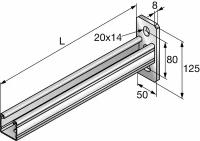 Консоль монтажная HILTI (хилти) MRK-41/250-HDG Strut (Страт-профиль) из горячеоцинкованной стали, 41x2-250 мм