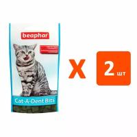 Лакомство BEAPHAR CAT-A-DENT BITS для кошек подушечки для зубов (35 гр х 2 шт)