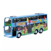 Автобус ТЕХНОПАРК двухэтажный экскурсионный Дети (CT10-054-1) 1:16, 16 см