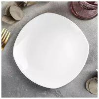 Тарелка пирожковая квадратная Ilona, 16,5х16,5 см, цвет белый