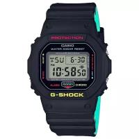 Наручные часы CASIO G-Shock DW-5600CMB-1 мужские, кварцевые, будильник, хронограф, секундомер, таймер обратного отсчета, водонепроницаемые, противоударные, подсветка дисплея