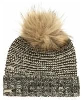 Шапка с помпоном SEEBERGER 18242-1 POMPOM BEANIE (серый)