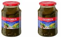 Globus Овощные консервы Огурчики соленые Старорусские, 950 мл, 2 шт