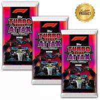 Набор 3 пакетика (30 карточек) гонщиков Формулы 1 (Formula 1) Topps Turbo Attax 2022 / Подарочный комплект любителям panini