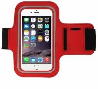 Чехол для бега спортивный чехол на руку универсальный телефон до 6,5 дюймов красный