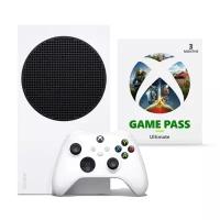 Игровая приставка Microsoft Xbox Series S 512 ГБ SSD, белый，3 месяца XGP в комплекте