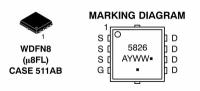 Микросхема NVTFS5826NL N-Channel MOSFET 60V 20A WDFN8