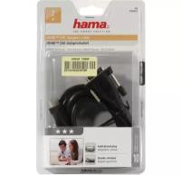 Кабель Hama 00034033 DVI-D (m) HDMI (m) 2м черный