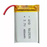 Аккумулятор (батарея) 502535 400mAh 3,7v (35х25х5 мм)