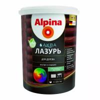 Защитная лазурь для дерева Alpina Аква, 0.9 л, кедр