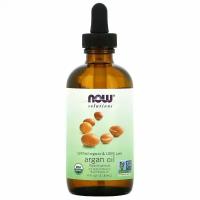 Now Foods, Solutions, сертифицированное на 100% чистое органическое аргановое масло, 118 мл (4 жидк. унции)