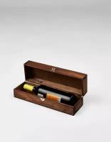 Подарочная коробка для вина, деревянный пенал 35х10,5х9,5 см шоколад, Правильная упаковка